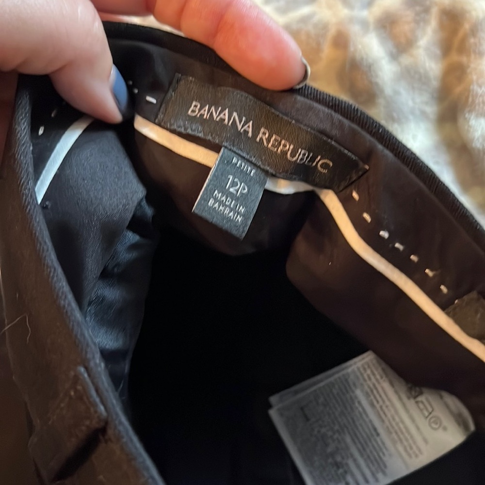 2 pairs of pants-1 black, 1 orange
